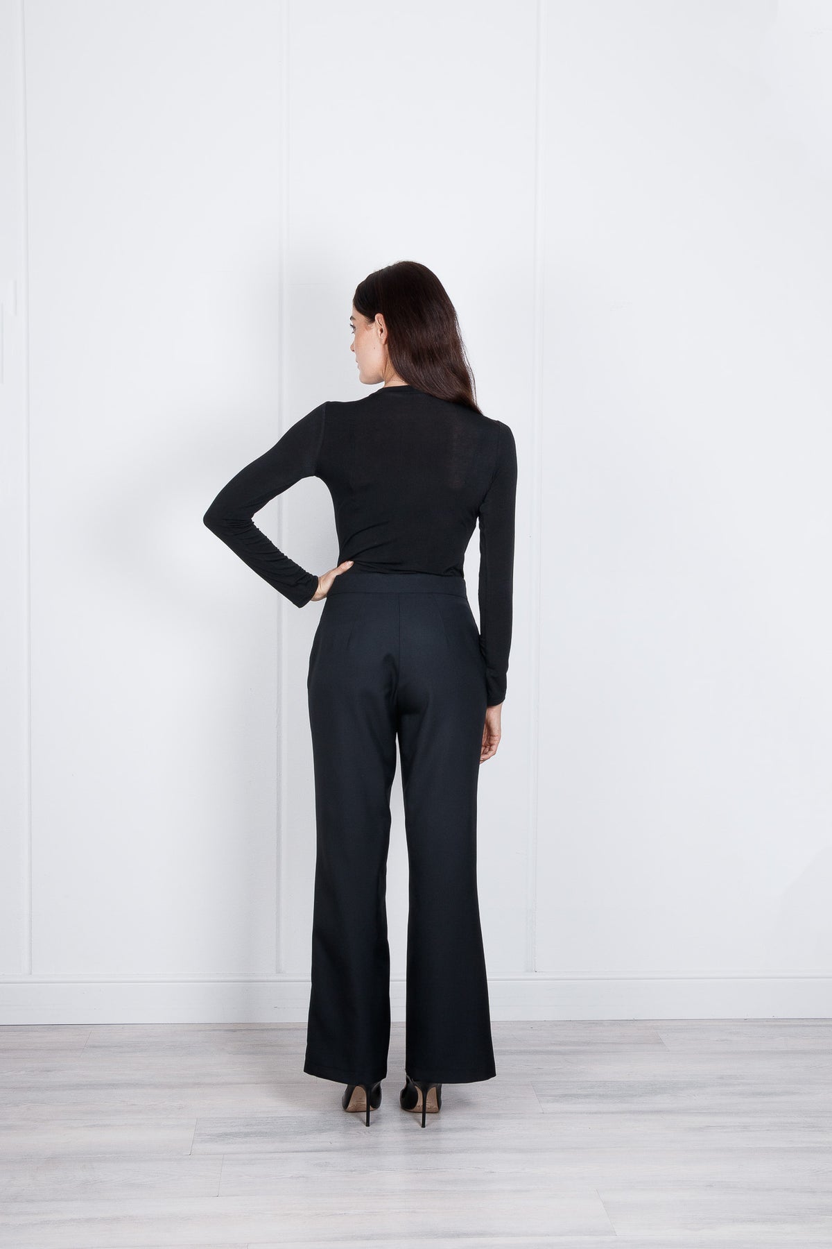 Pantalone Straight Fit 100% lana