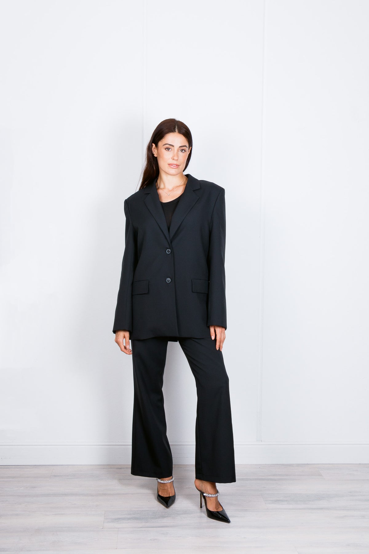 Pantalone Straight Fit 100% lana