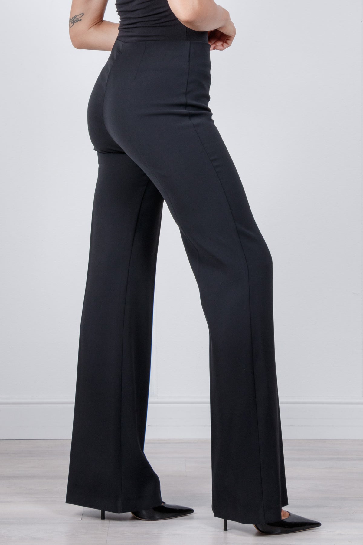 Pantalone palazzo a vita alta