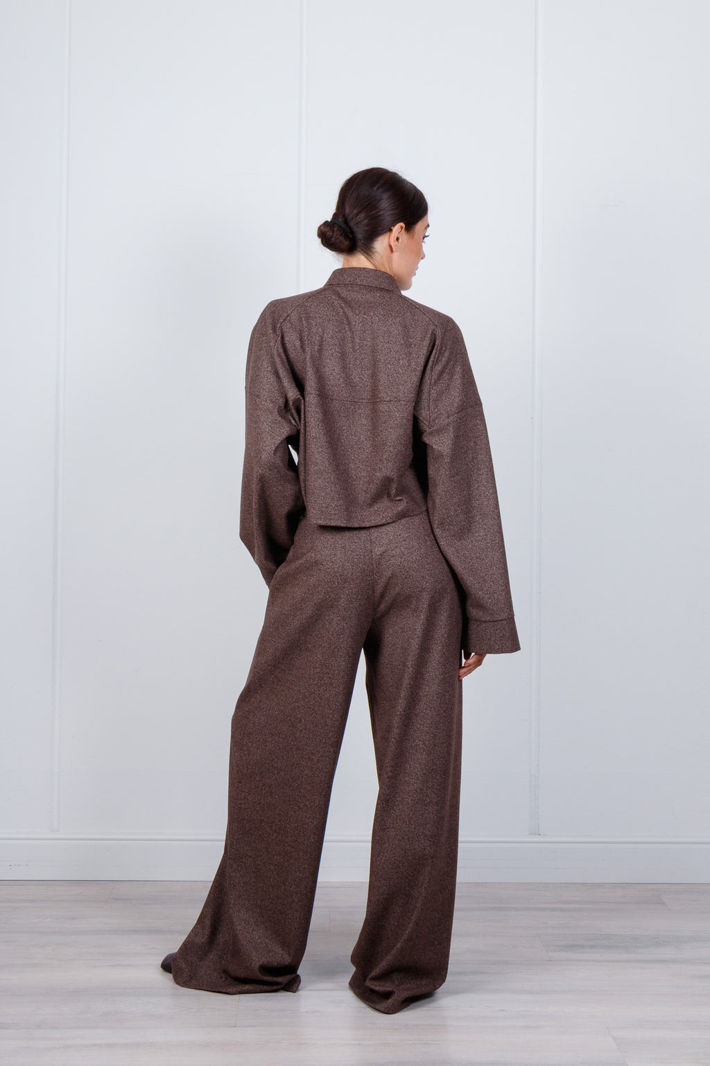 Camicia cropped oversize