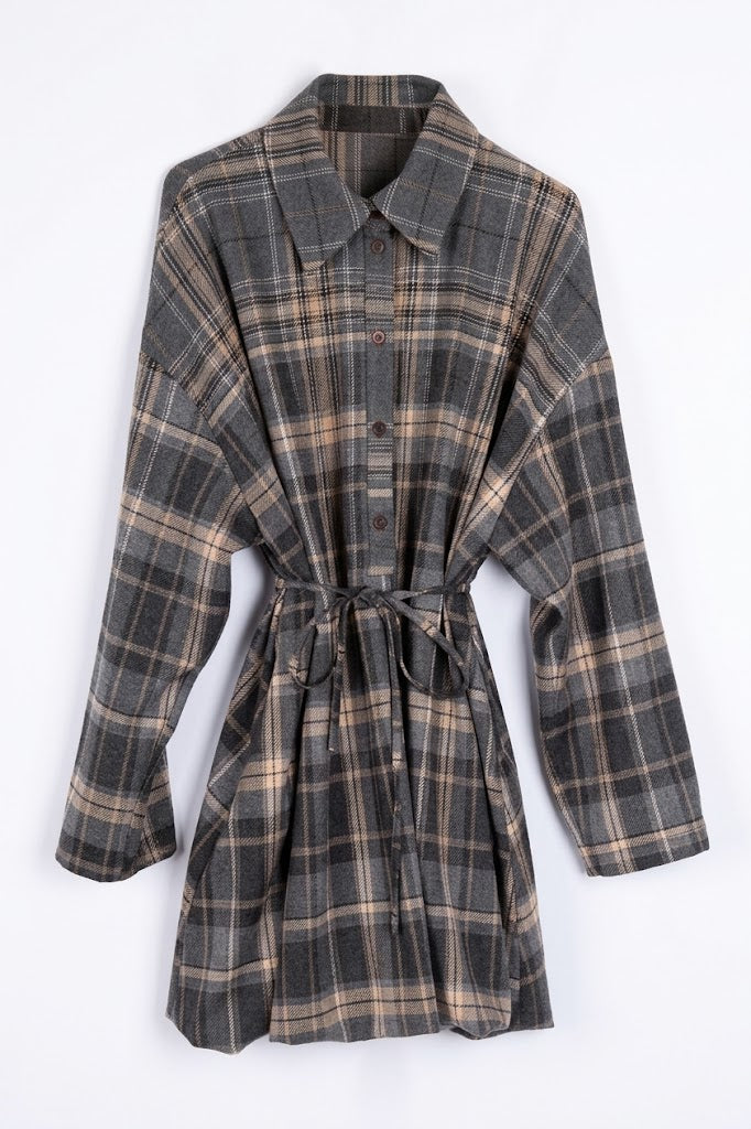 Abito Chemisier Tartan Vintage