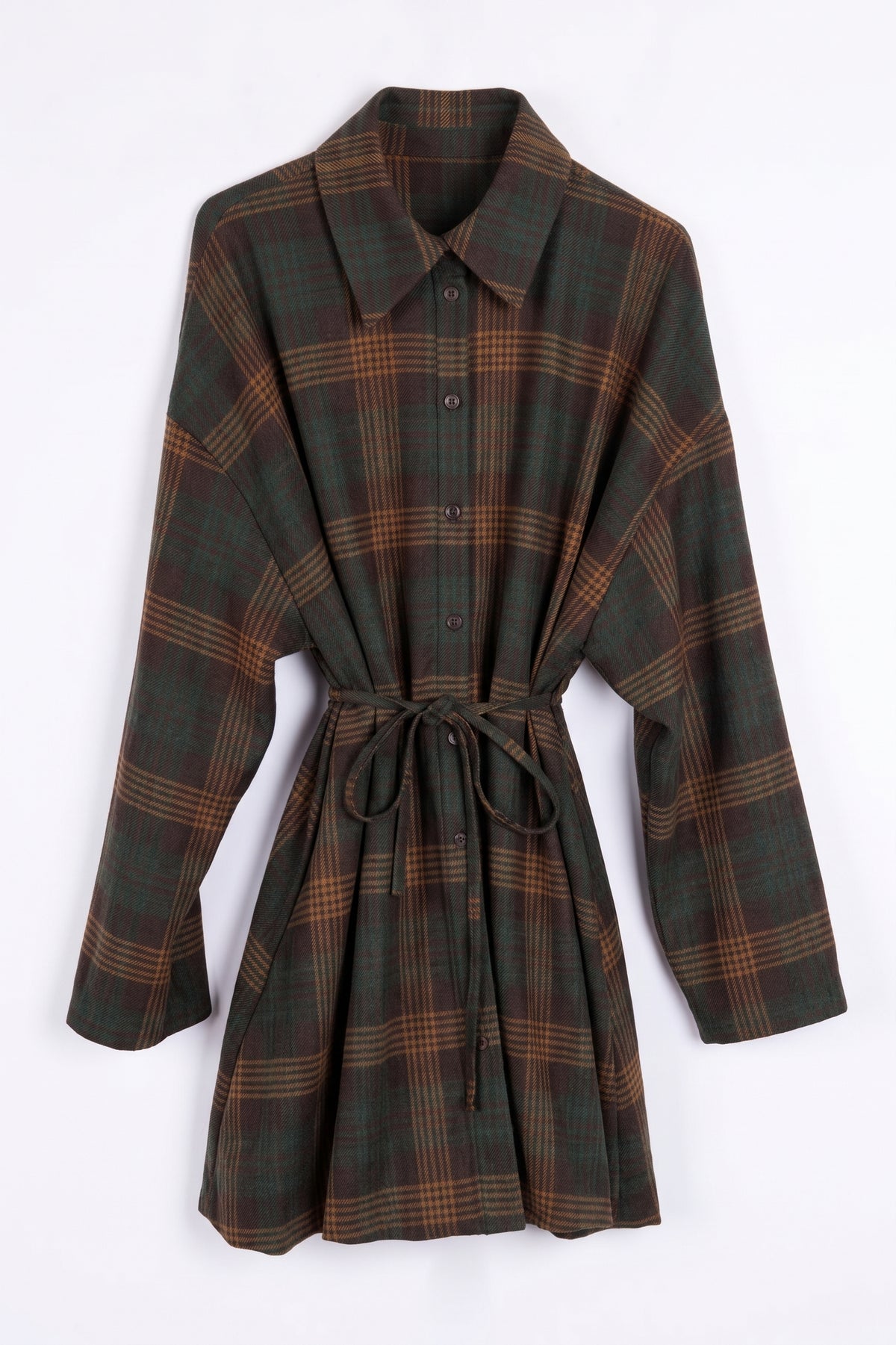 Abito Chemisier Tartan Vintage