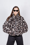 Felpa Oversize in teddy Maculato
