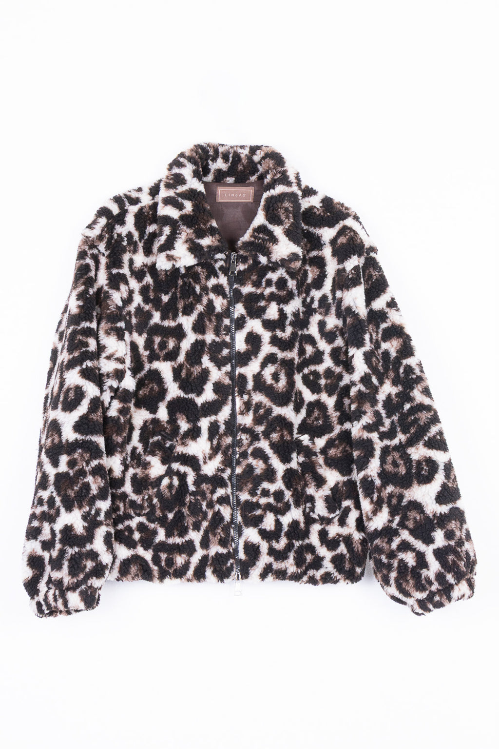 Felpa Oversize in teddy Maculato