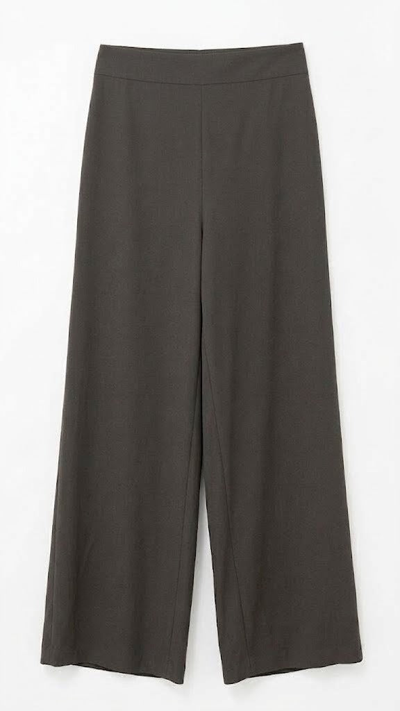 Pantalone wide leg vita alta