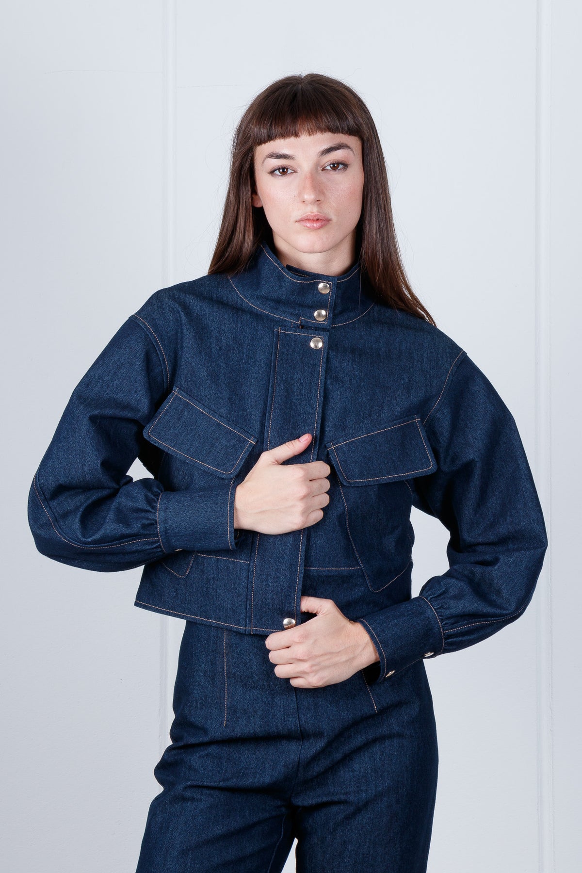 Giacca corta denim