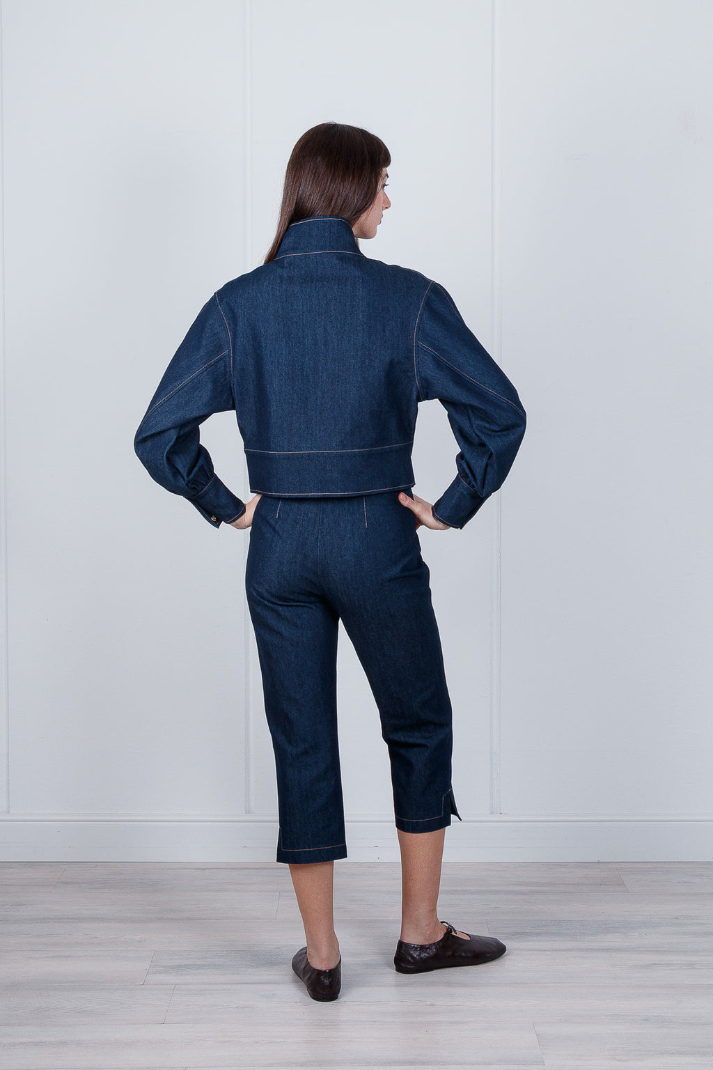 Giacca corta denim
