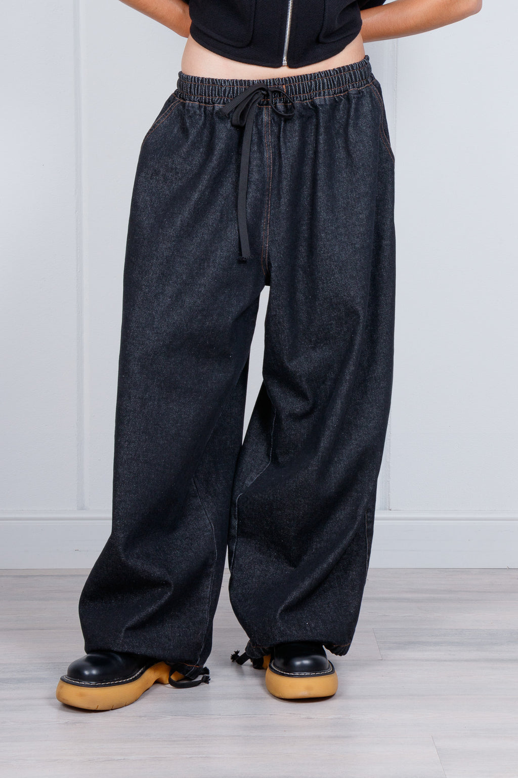 Pantalone denim oversize