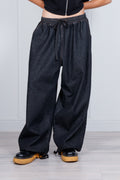 Pantalone denim oversize