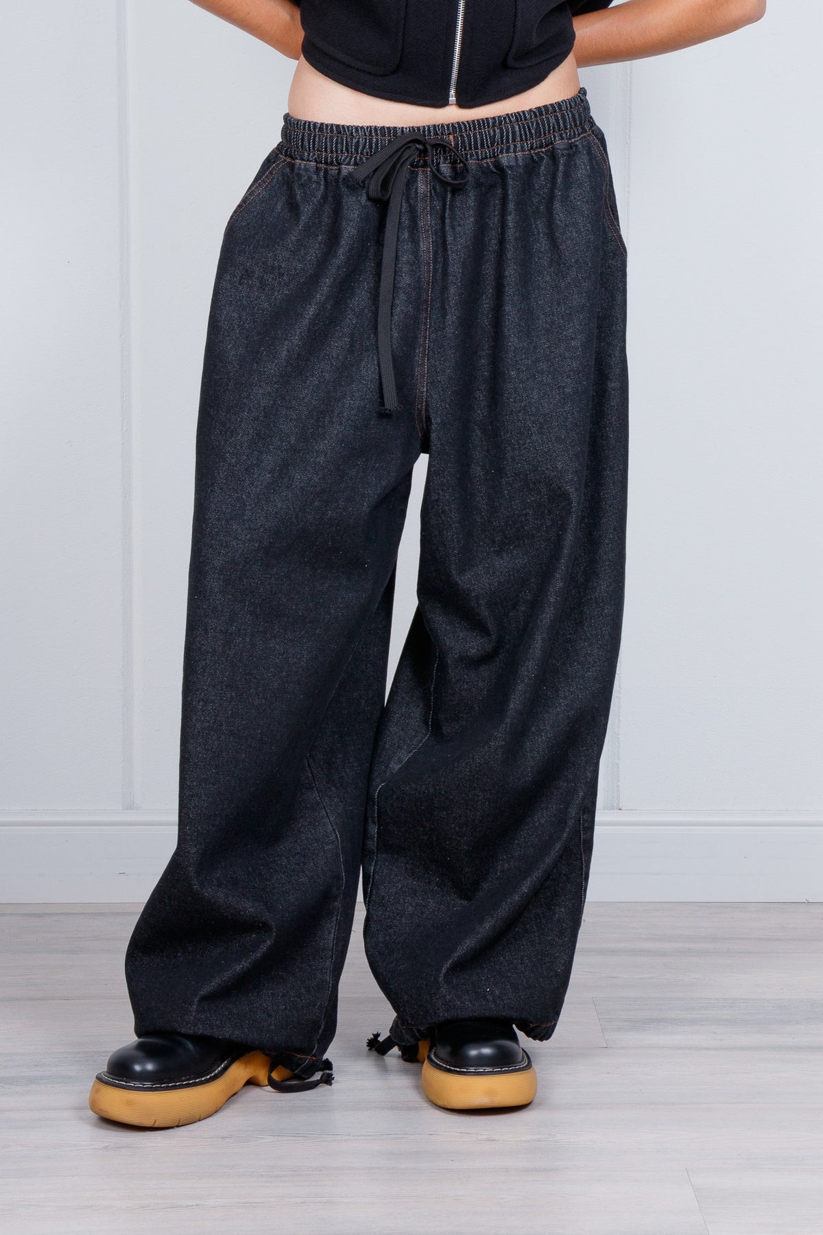 Pantalone denim oversize