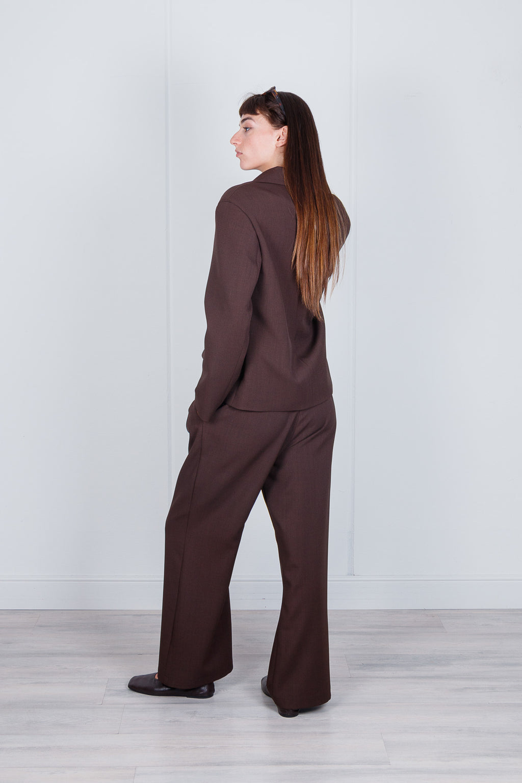 Blazer corto doppiopetto con tasche