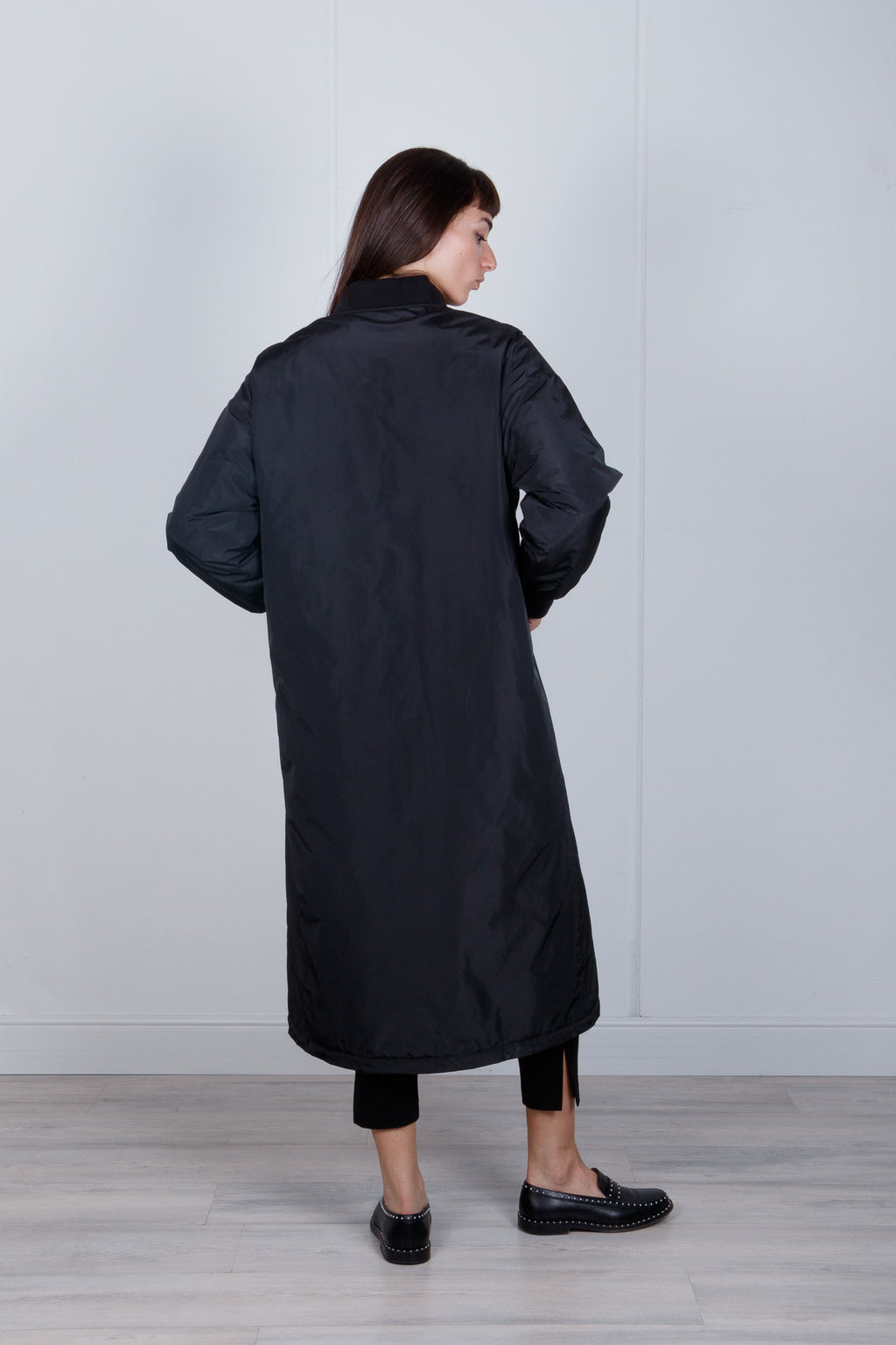 Cappotto lungo stile bomber