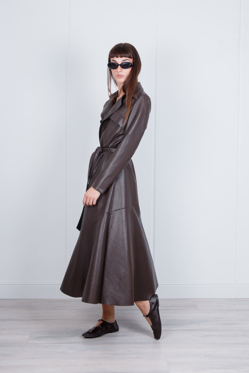 Cappotto/vestito in simil pelle