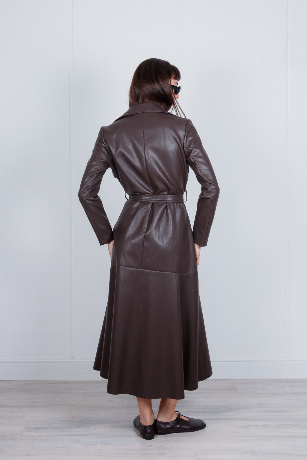 Cappotto/vestito in simil pelle