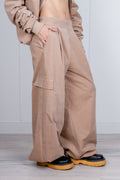 Pantalone cargo velluto delavato