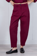 Pantalone vita alta tapered