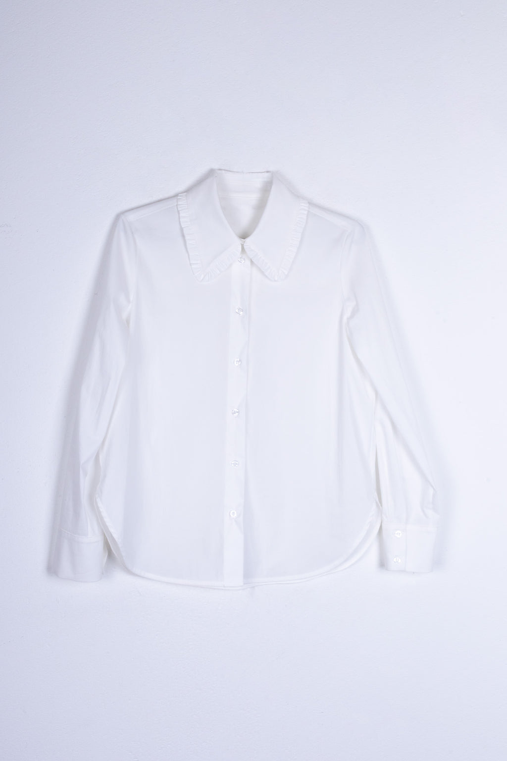 Camicia con colletto a volant